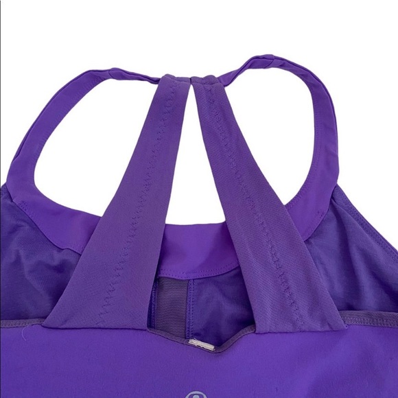 Lululemon Color Power Purple Scoop Me Up Tank II Open Racerback, Size 6 - Picture 8 of 12